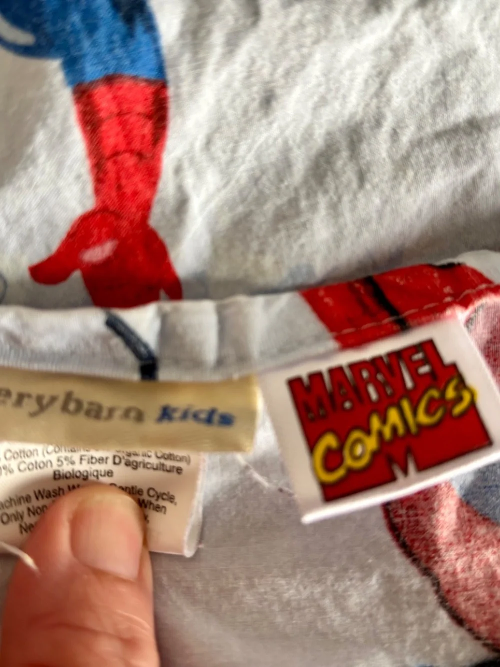 Pottery Barn Kids Spiderman Twin Sheet Set